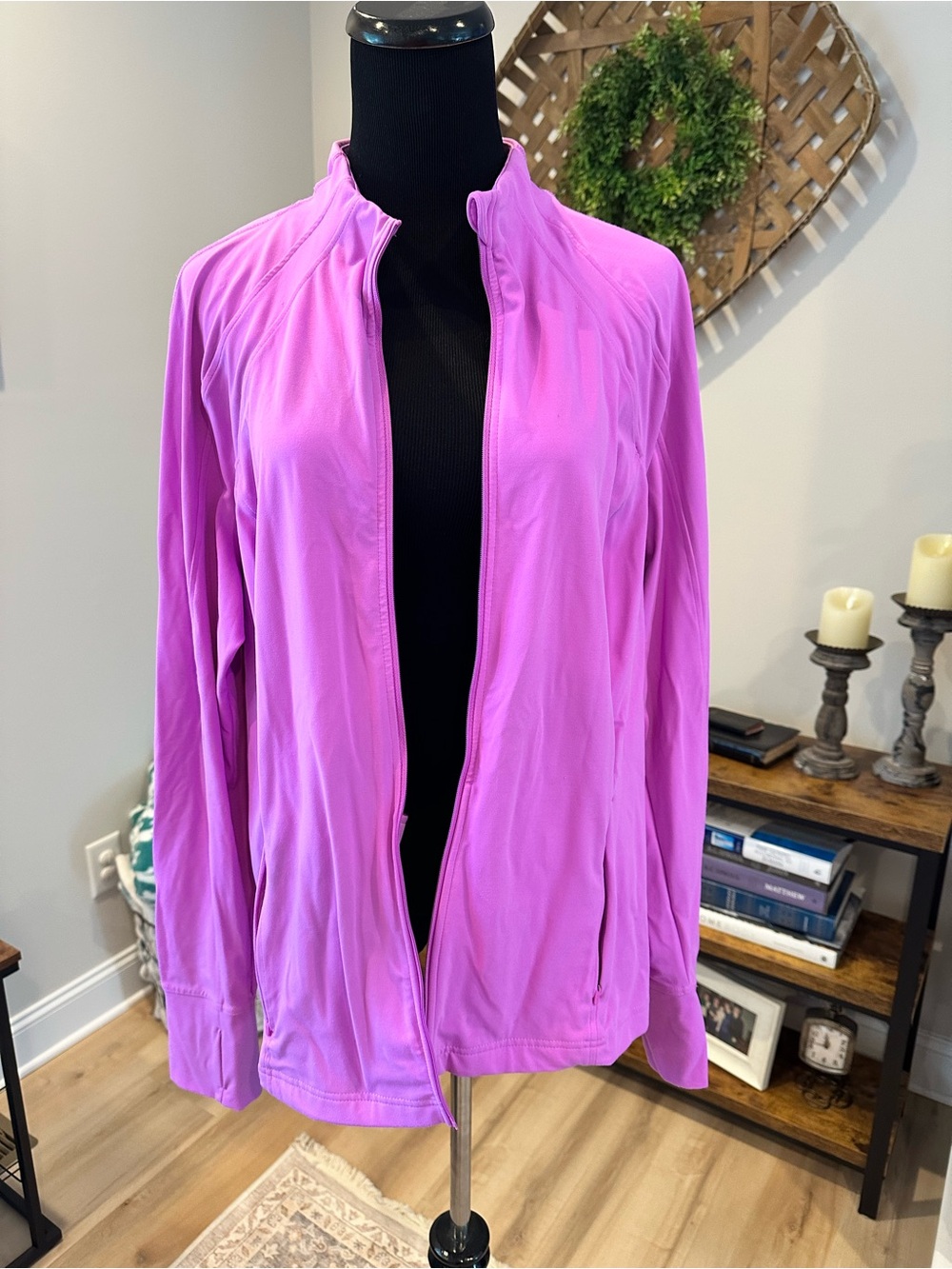 Avia Bright Lavender Full-Zip Utility Jacket